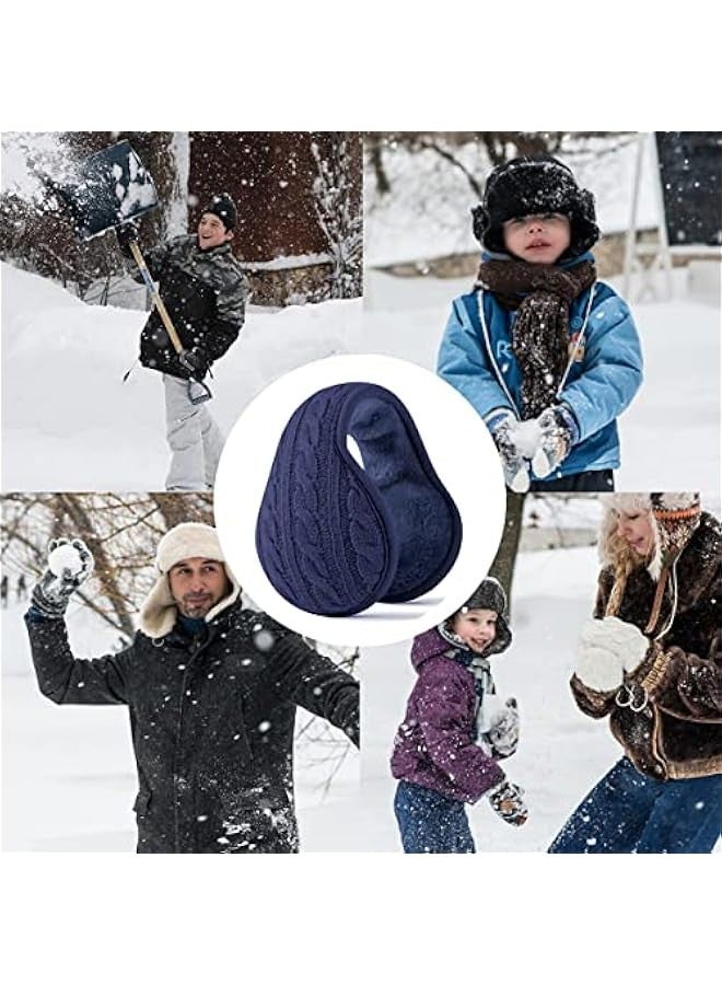 سدادات أذن للرجال والنساء في فصل الشتاء، سدادات أذن من الصوف لتدفئة الأذن في فصل الشتاء البارد قابلة للتعديل - Image 5